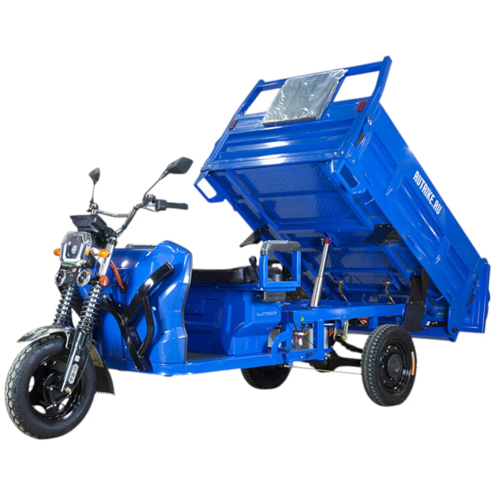 Грузовой электротрицикл Rutrike D5 1500 гидравлика (72V1500W) Серый 2